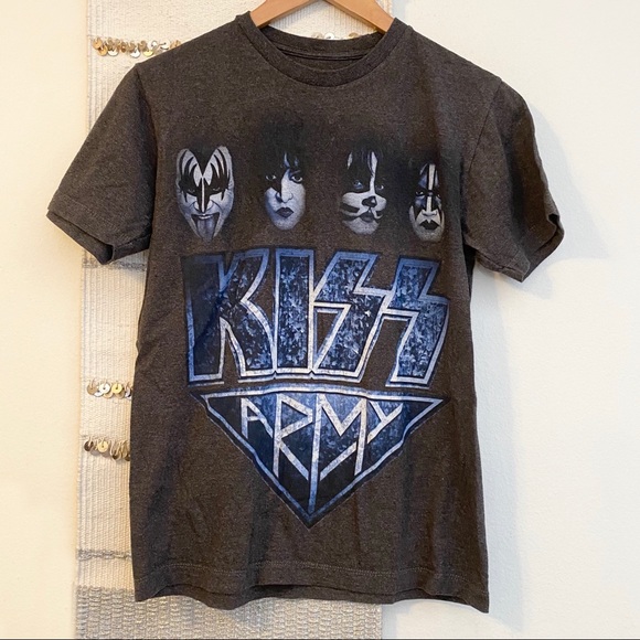 Other - KISS Retro Vintage Style Fan Club Band Tee Army